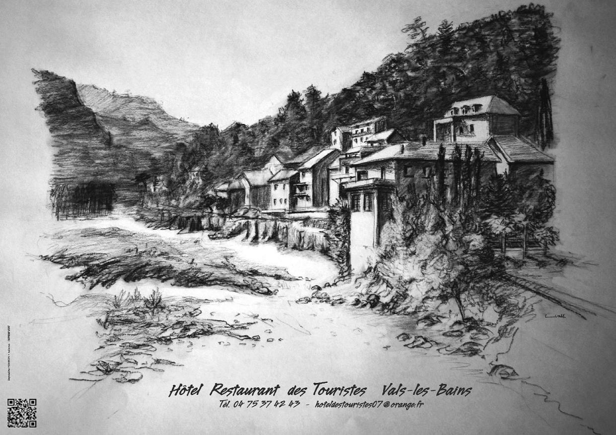 Hôtel Restaurant Les Touristes Vals-les-Bains Exterior foto